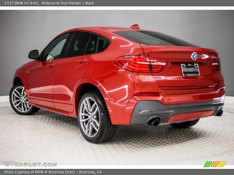 Melbourne Red Metallic / Black 2017 BMW X4 M40i