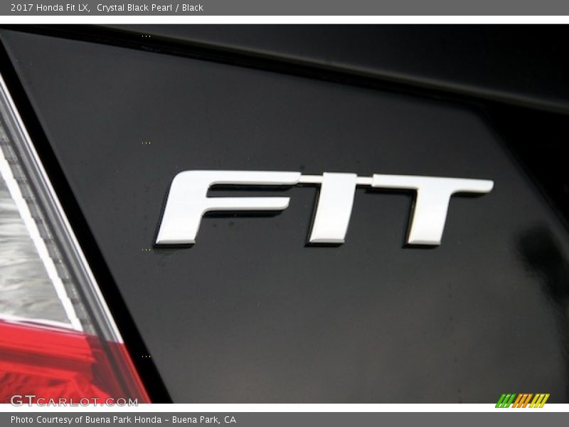 Crystal Black Pearl / Black 2017 Honda Fit LX