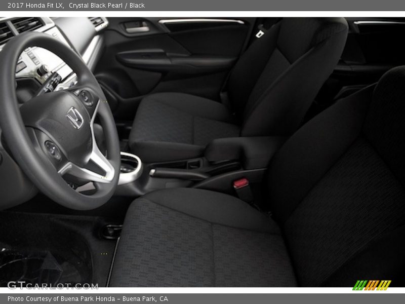 Crystal Black Pearl / Black 2017 Honda Fit LX