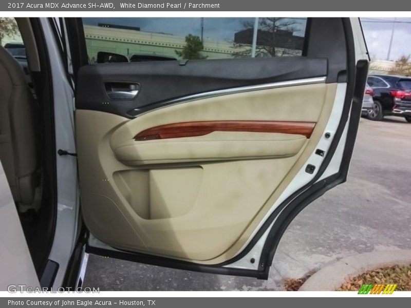 White Diamond Pearl / Parchment 2017 Acura MDX Advance SH-AWD