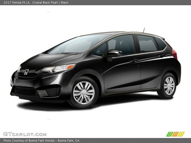 Crystal Black Pearl / Black 2017 Honda Fit LX