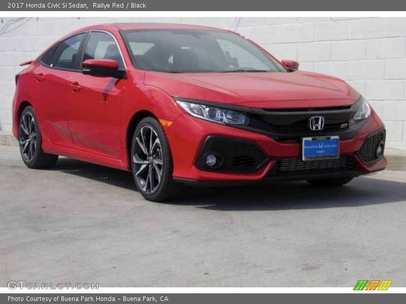 Rallye Red / Black 2017 Honda Civic Si Sedan