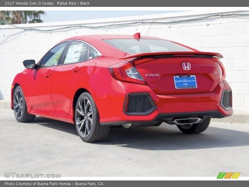 Rallye Red / Black 2017 Honda Civic Si Sedan