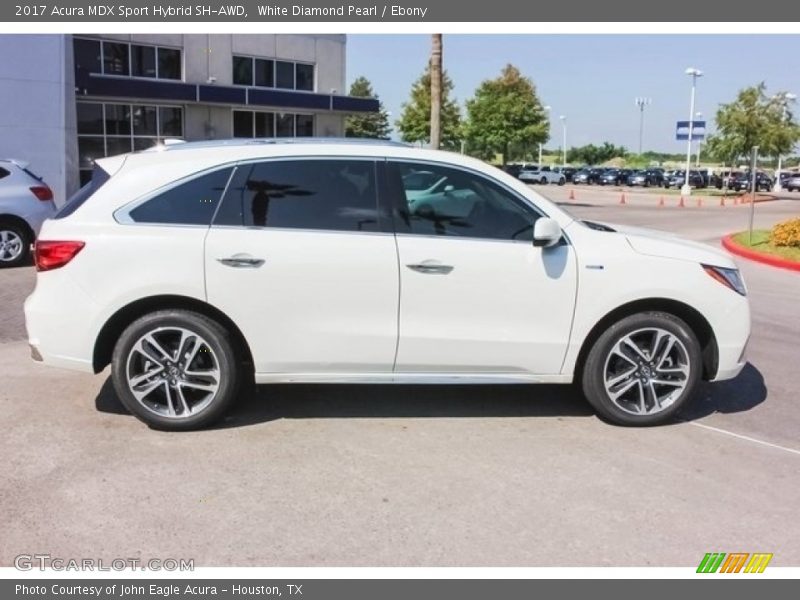 White Diamond Pearl / Ebony 2017 Acura MDX Sport Hybrid SH-AWD