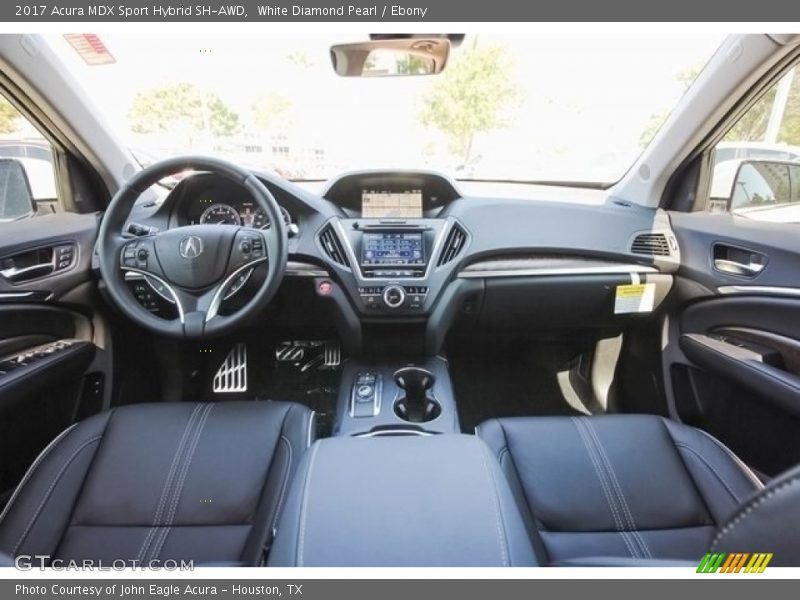 White Diamond Pearl / Ebony 2017 Acura MDX Sport Hybrid SH-AWD