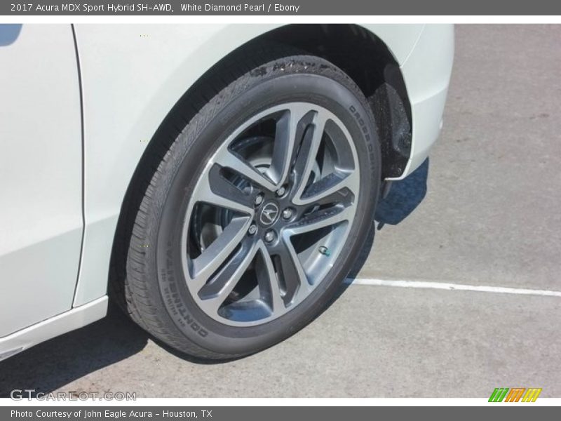 White Diamond Pearl / Ebony 2017 Acura MDX Sport Hybrid SH-AWD