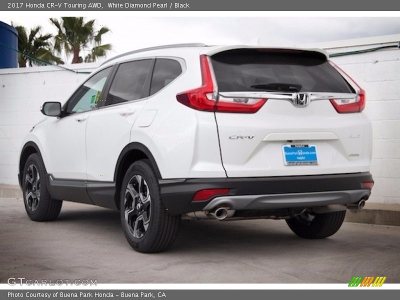 White Diamond Pearl / Black 2017 Honda CR-V Touring AWD