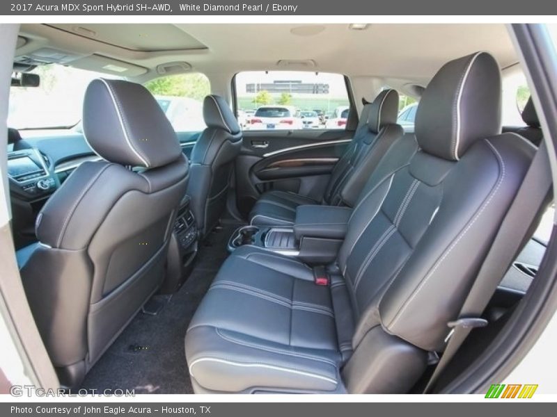 White Diamond Pearl / Ebony 2017 Acura MDX Sport Hybrid SH-AWD