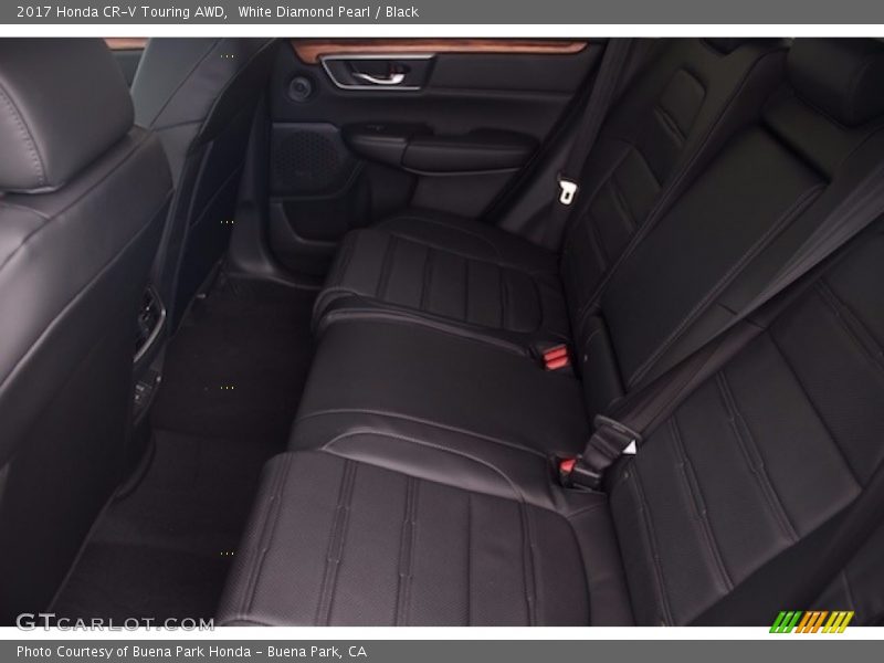 White Diamond Pearl / Black 2017 Honda CR-V Touring AWD