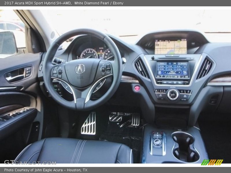 White Diamond Pearl / Ebony 2017 Acura MDX Sport Hybrid SH-AWD