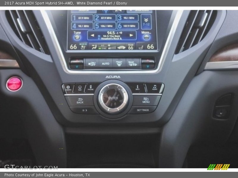 White Diamond Pearl / Ebony 2017 Acura MDX Sport Hybrid SH-AWD