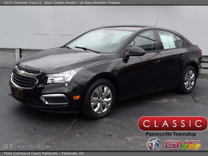 Black Granite Metallic / Jet Black/Medium Titanium 2015 Chevrolet Cruze LS