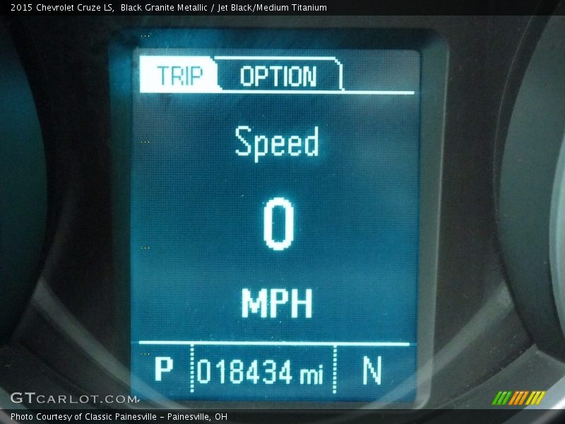 Black Granite Metallic / Jet Black/Medium Titanium 2015 Chevrolet Cruze LS