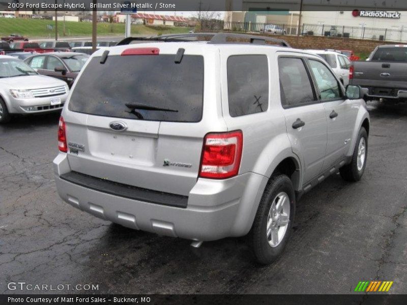 Brilliant Silver Metallic / Stone 2009 Ford Escape Hybrid