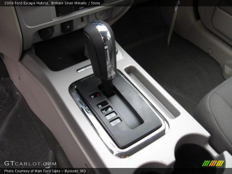 Brilliant Silver Metallic / Stone 2009 Ford Escape Hybrid