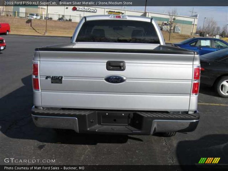 Brilliant Silver Metallic / Stone/Medium Stone 2009 Ford F150 XLT SuperCab