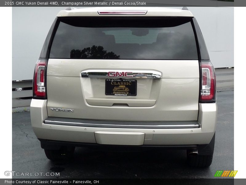 Champagne Silver Metallic / Denali Cocoa/Shale 2015 GMC Yukon Denali 4WD