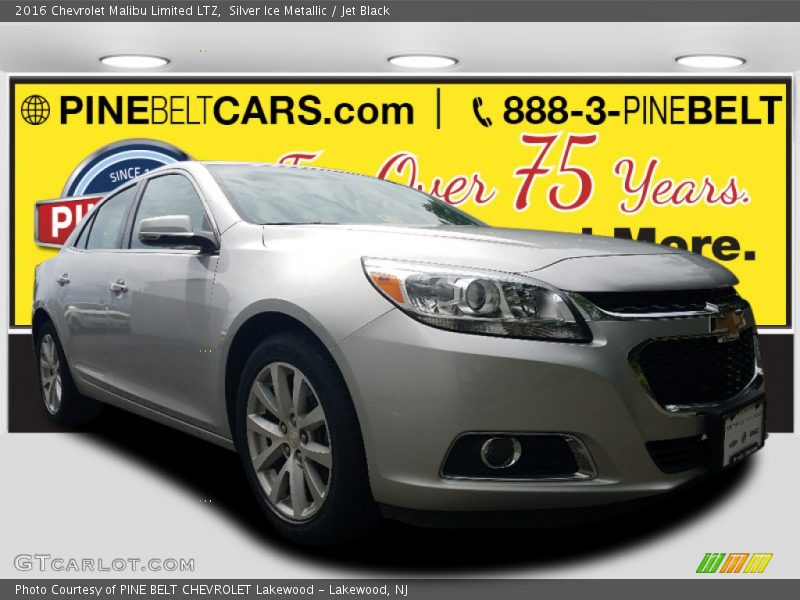 Silver Ice Metallic / Jet Black 2016 Chevrolet Malibu Limited LTZ