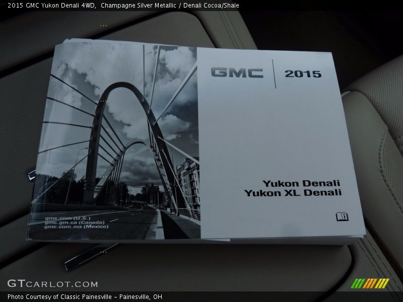 Champagne Silver Metallic / Denali Cocoa/Shale 2015 GMC Yukon Denali 4WD