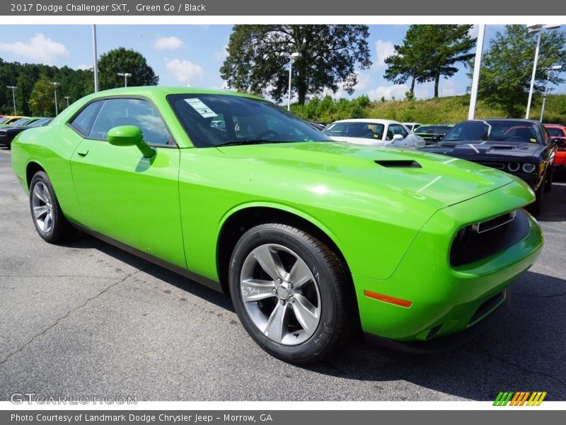 Green Go / Black 2017 Dodge Challenger SXT