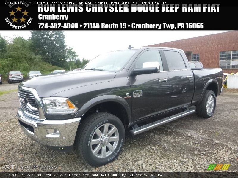 Granite Crystal Metallic / Black/Cattle Tan 2017 Ram 2500 Laramie Longhorn Crew Cab 4x4