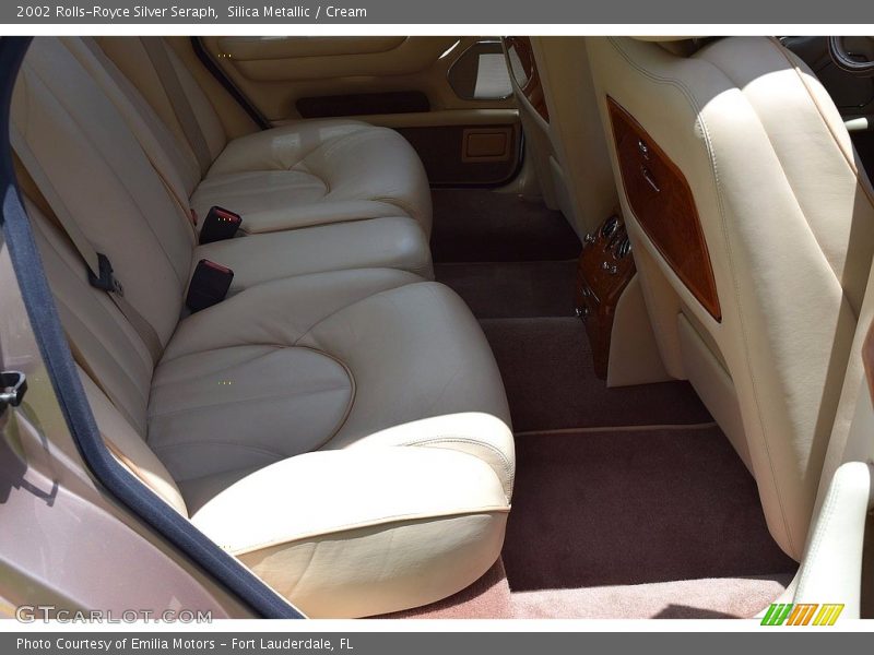 Rear Seat of 2002 Silver Seraph 