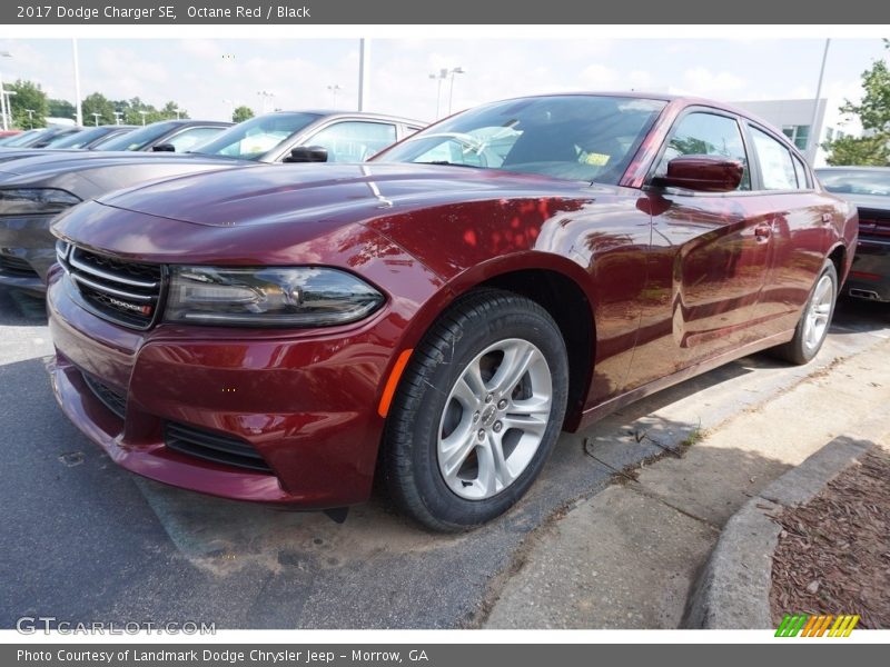 Octane Red / Black 2017 Dodge Charger SE