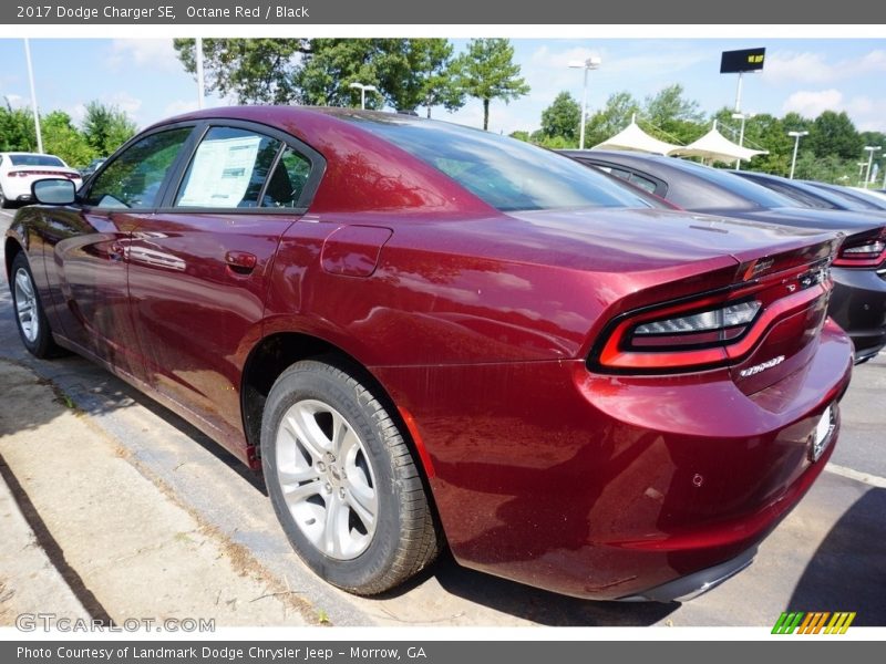Octane Red / Black 2017 Dodge Charger SE