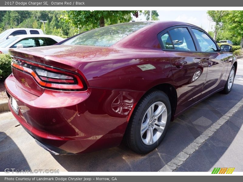 Octane Red / Black 2017 Dodge Charger SE