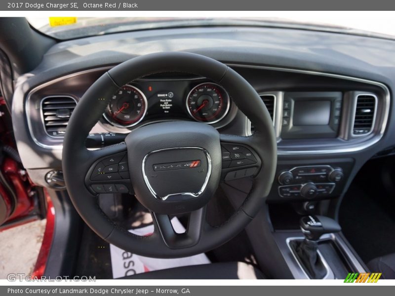 Octane Red / Black 2017 Dodge Charger SE