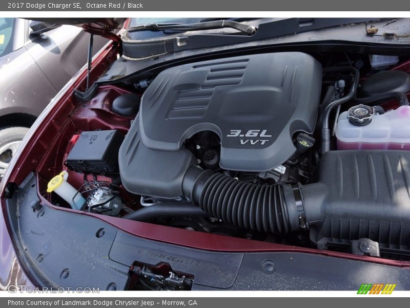 Octane Red / Black 2017 Dodge Charger SE