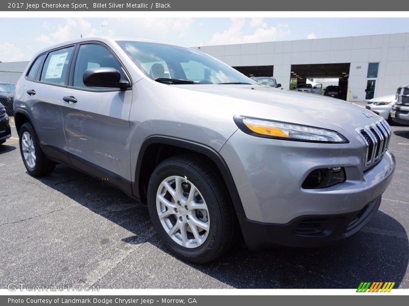 Billet Silver Metallic / Black 2017 Jeep Cherokee Sport