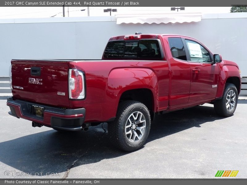 Red Quartz Tintcoat / Jet Black 2017 GMC Canyon SLE Extended Cab 4x4