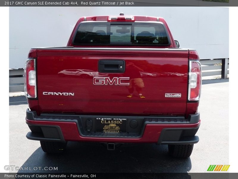 Red Quartz Tintcoat / Jet Black 2017 GMC Canyon SLE Extended Cab 4x4