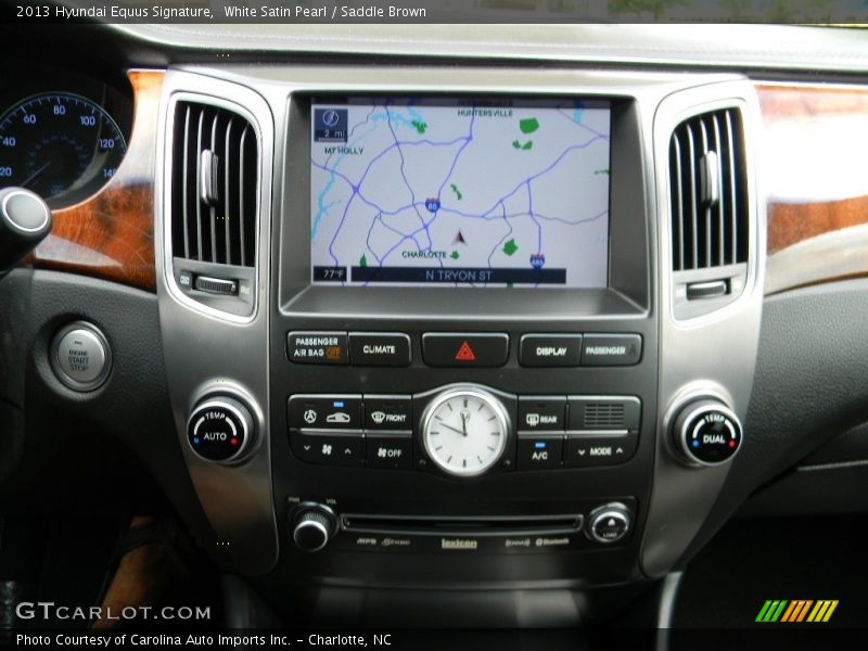 White Satin Pearl / Saddle Brown 2013 Hyundai Equus Signature