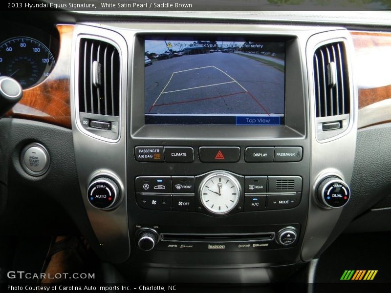 White Satin Pearl / Saddle Brown 2013 Hyundai Equus Signature