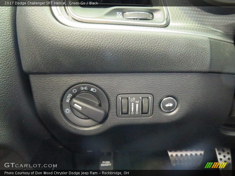 Controls of 2017 Challenger SRT Hellcat
