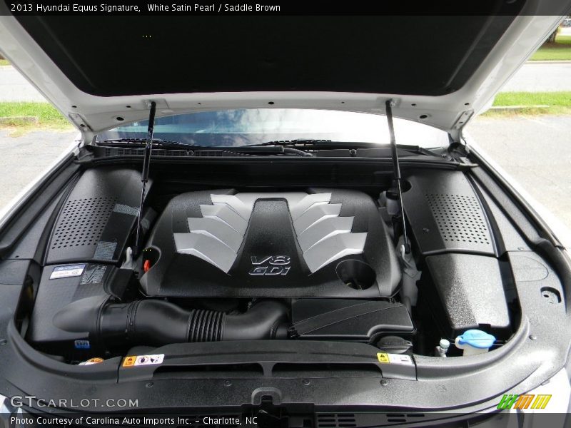 White Satin Pearl / Saddle Brown 2013 Hyundai Equus Signature