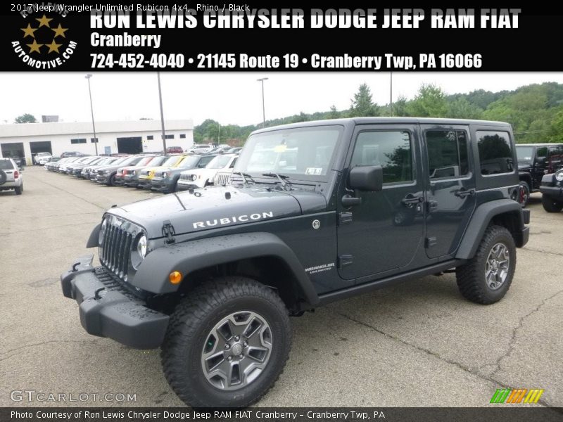 Rhino / Black 2017 Jeep Wrangler Unlimited Rubicon 4x4