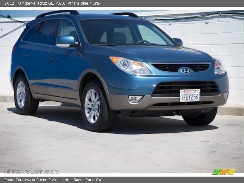 Athens Blue / Gray 2012 Hyundai Veracruz GLS AWD