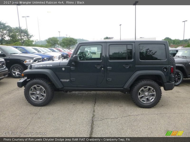 Rhino / Black 2017 Jeep Wrangler Unlimited Rubicon 4x4
