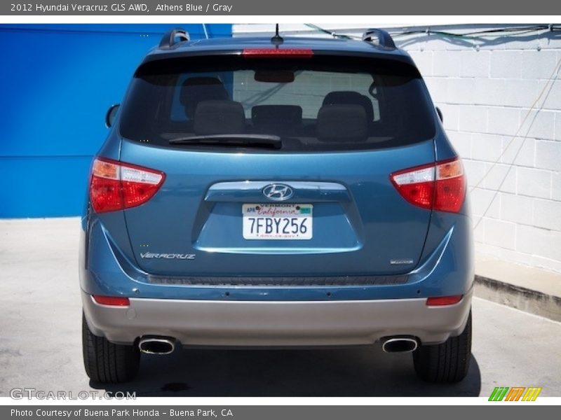 Athens Blue / Gray 2012 Hyundai Veracruz GLS AWD