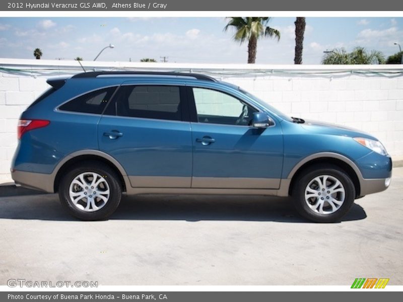 Athens Blue / Gray 2012 Hyundai Veracruz GLS AWD