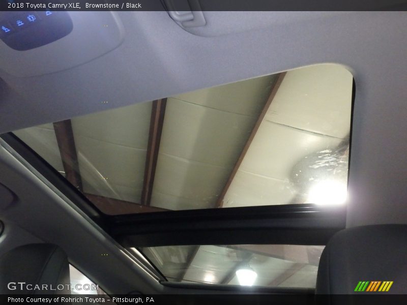 Sunroof of 2018 Camry XLE