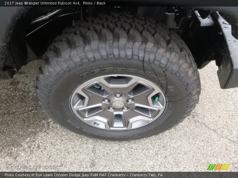 Rhino / Black 2017 Jeep Wrangler Unlimited Rubicon 4x4