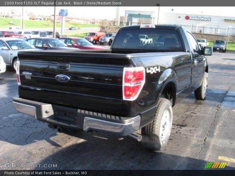 Black / Stone/Medium Stone 2009 Ford F150 XLT Regular Cab 4x4