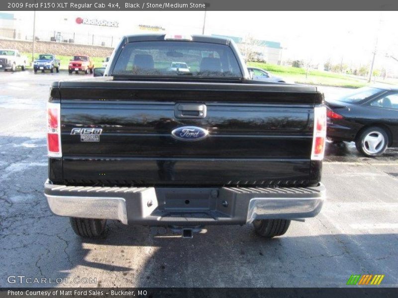 Black / Stone/Medium Stone 2009 Ford F150 XLT Regular Cab 4x4