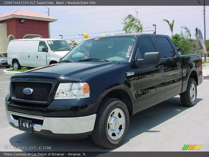 Black / Medium/Dark Flint 2006 Ford F150 XLT SuperCrew