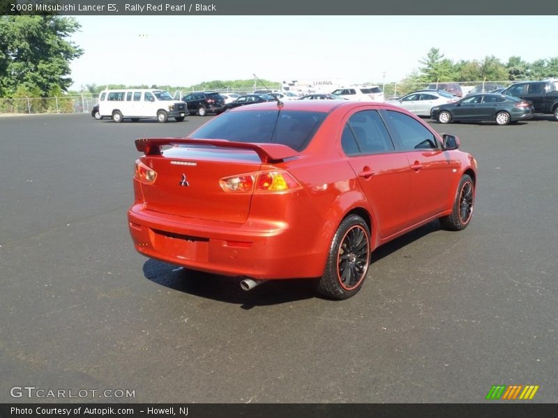 Rally Red Pearl / Black 2008 Mitsubishi Lancer ES