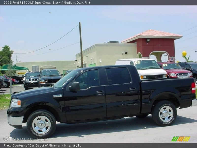 Black / Medium/Dark Flint 2006 Ford F150 XLT SuperCrew